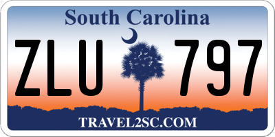 SC license plate ZLU797
