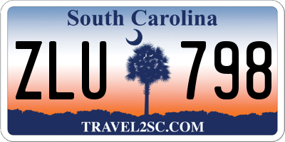SC license plate ZLU798