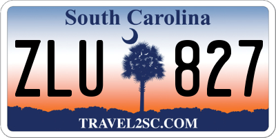 SC license plate ZLU827