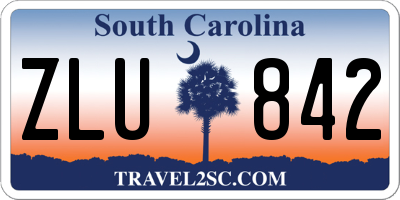 SC license plate ZLU842