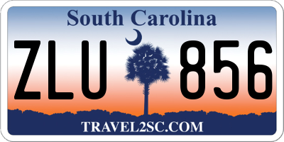 SC license plate ZLU856