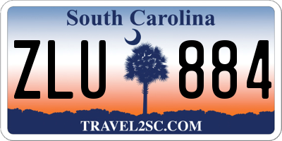 SC license plate ZLU884