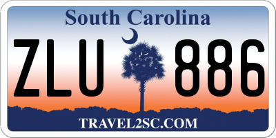 SC license plate ZLU886