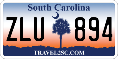 SC license plate ZLU894