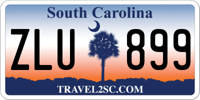 SC license plate ZLU899