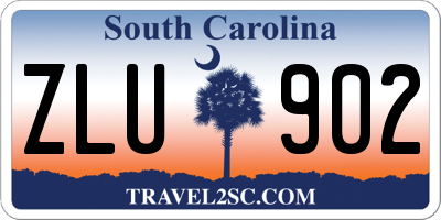 SC license plate ZLU902