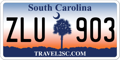 SC license plate ZLU903