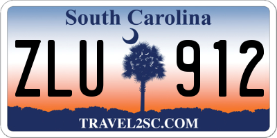 SC license plate ZLU912