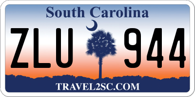 SC license plate ZLU944