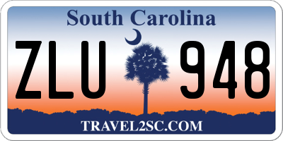 SC license plate ZLU948