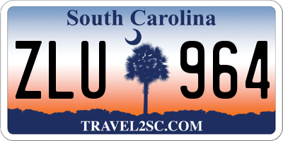 SC license plate ZLU964