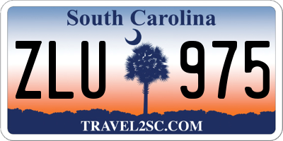 SC license plate ZLU975
