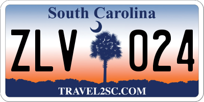 SC license plate ZLV024