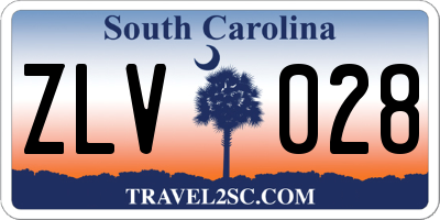 SC license plate ZLV028