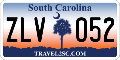 SC license plate ZLV052