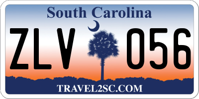 SC license plate ZLV056
