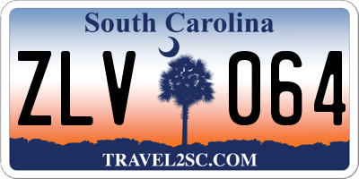 SC license plate ZLV064