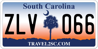 SC license plate ZLV066