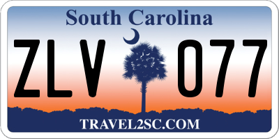 SC license plate ZLV077