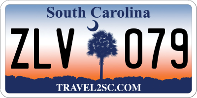 SC license plate ZLV079