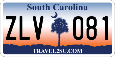 SC license plate ZLV081