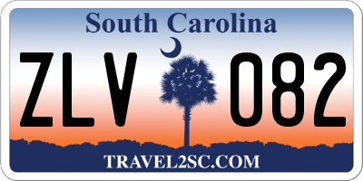 SC license plate ZLV082