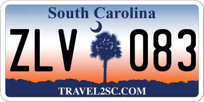 SC license plate ZLV083