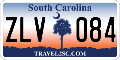 SC license plate ZLV084