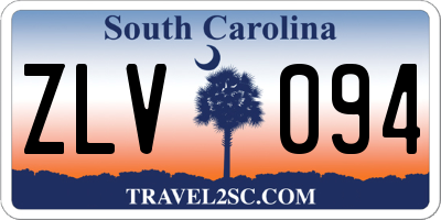 SC license plate ZLV094
