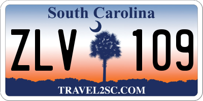 SC license plate ZLV109