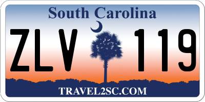 SC license plate ZLV119
