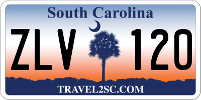 SC license plate ZLV120