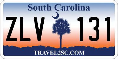 SC license plate ZLV131