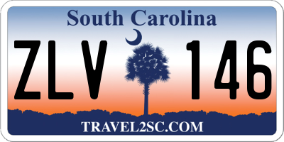 SC license plate ZLV146