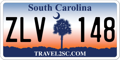 SC license plate ZLV148