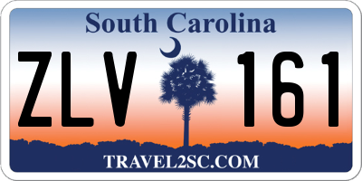 SC license plate ZLV161