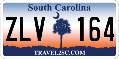 SC license plate ZLV164