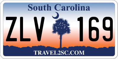 SC license plate ZLV169