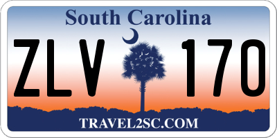 SC license plate ZLV170