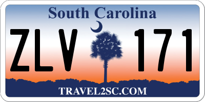 SC license plate ZLV171