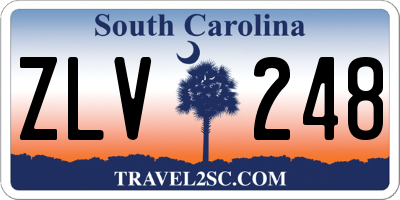 SC license plate ZLV248