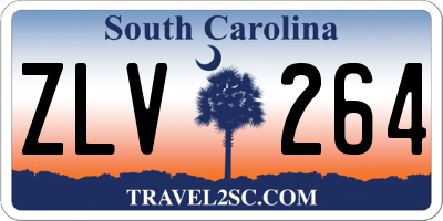 SC license plate ZLV264