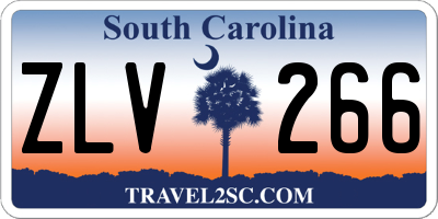 SC license plate ZLV266
