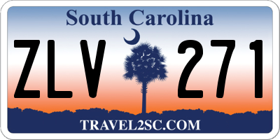 SC license plate ZLV271