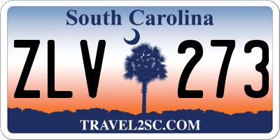 SC license plate ZLV273
