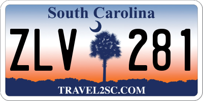 SC license plate ZLV281