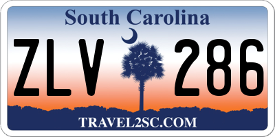 SC license plate ZLV286