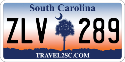 SC license plate ZLV289