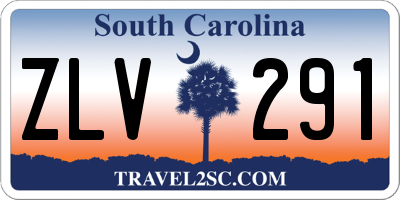 SC license plate ZLV291