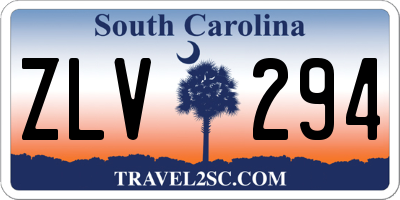 SC license plate ZLV294